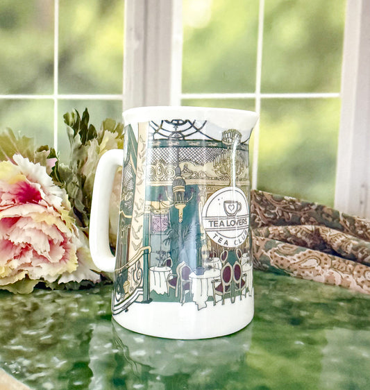 Green Art Deco Jug UK HALF PINT