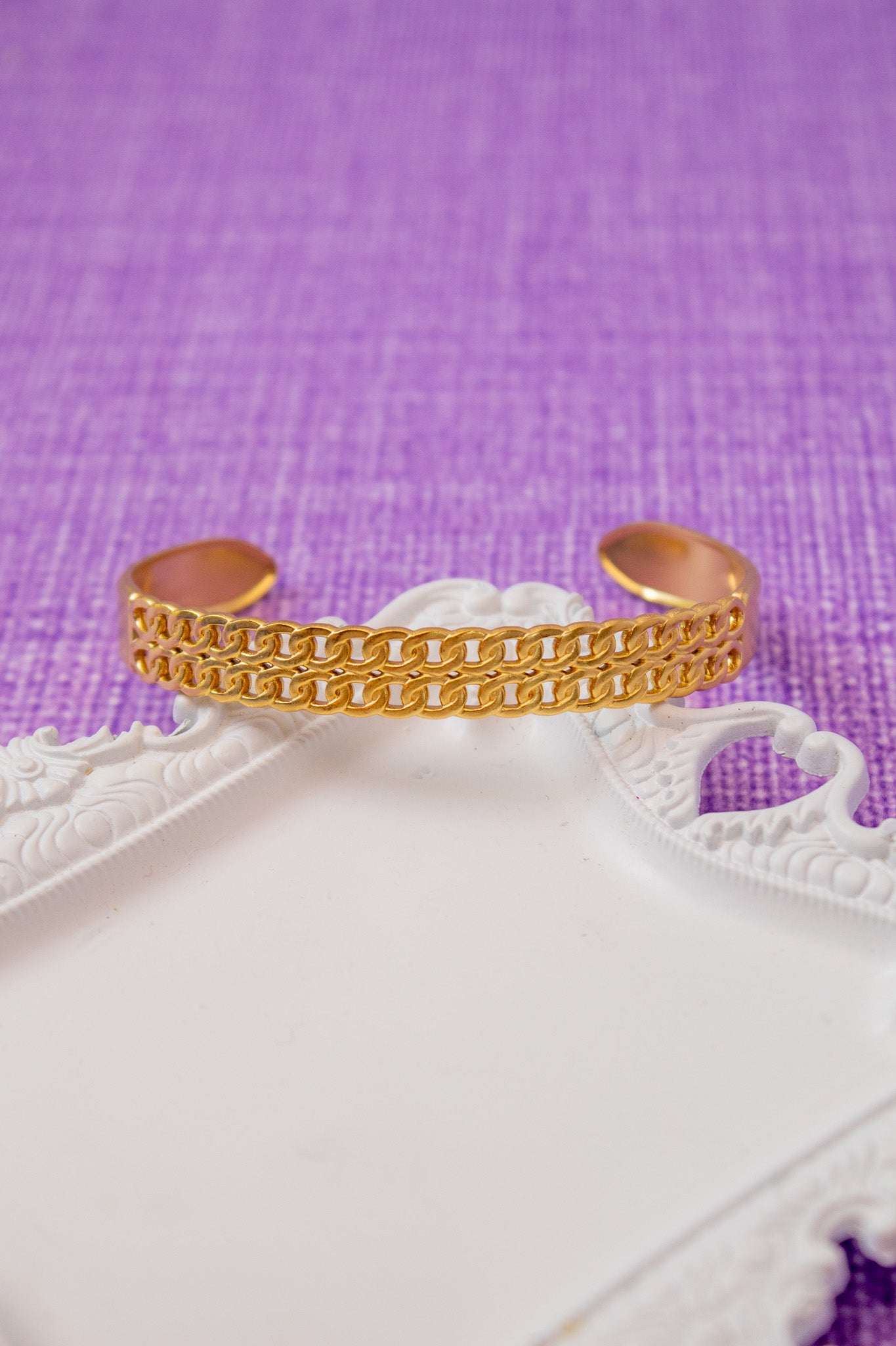 Weave Gold Bangle