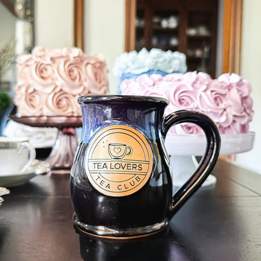 Tea Lovers Tea Club Tall Belly Mug Black Galaxy