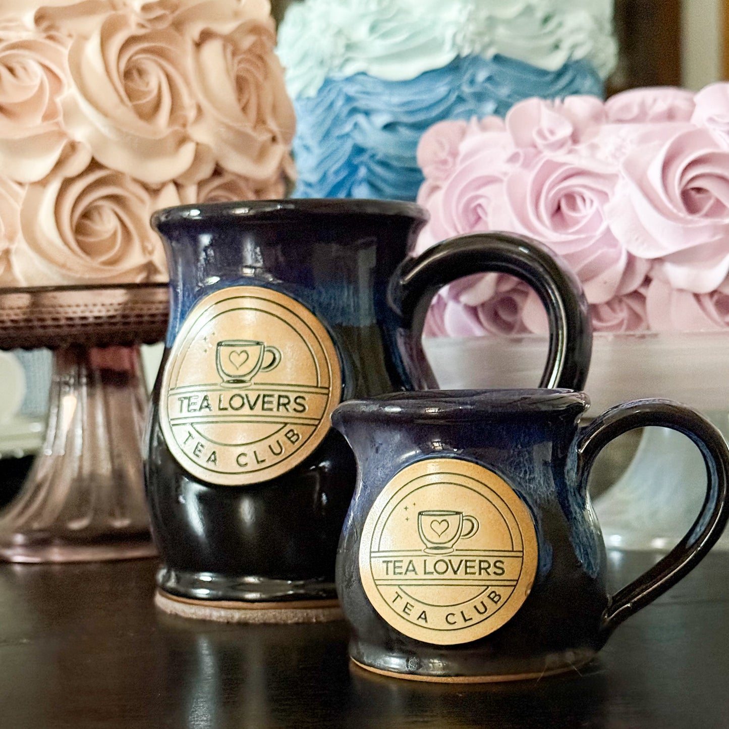 Tea Lovers Tea Club Tall Belly Mug Black Galaxy