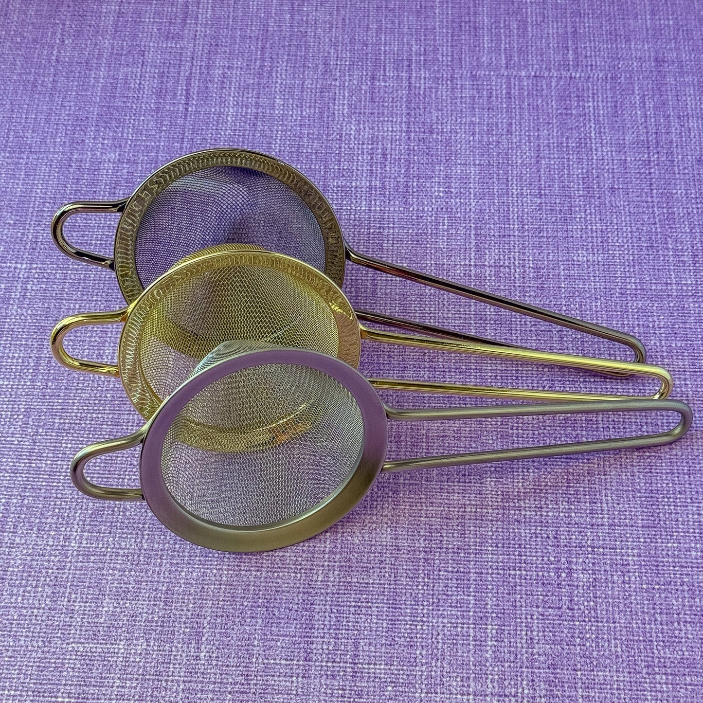 Gold Fine Mesh Cocktail Strainer