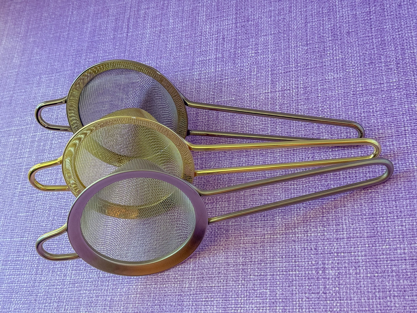 Gold Fine Mesh Cocktail Strainer