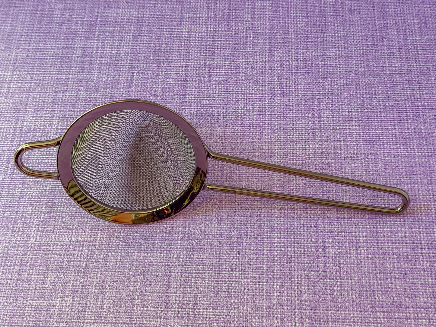 Black Gunmetal Fine Mesh Strainer