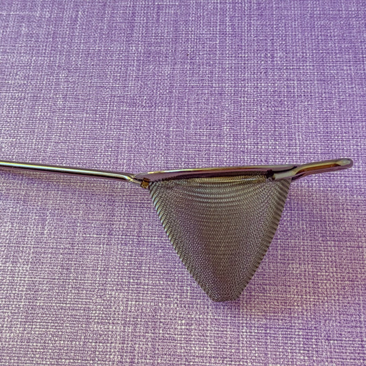 Black Gunmetal Fine Mesh Strainer