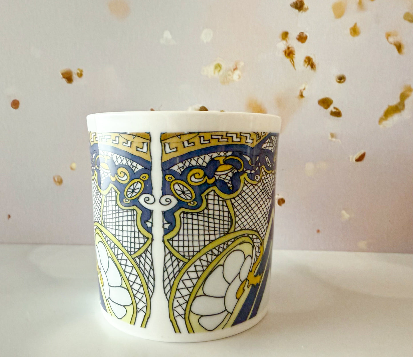 Blue Art Deco Tea lovers Tea club Mugs