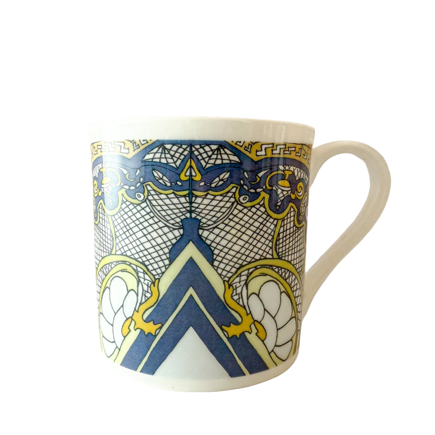 Blue Art Deco Tea lovers Tea club Mugs