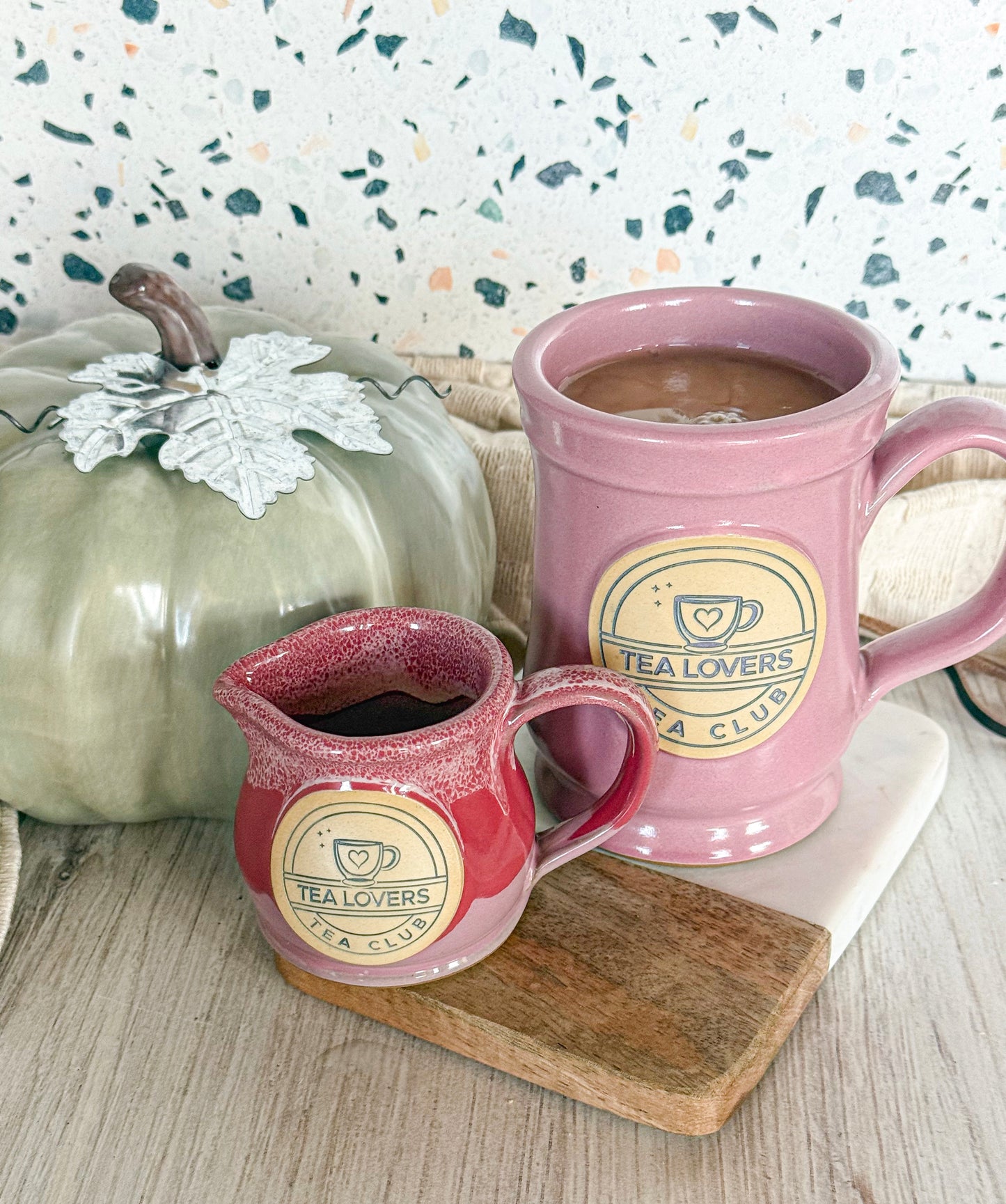 Tea Lovers Tea Club Pink Triple Dip Milk Tot