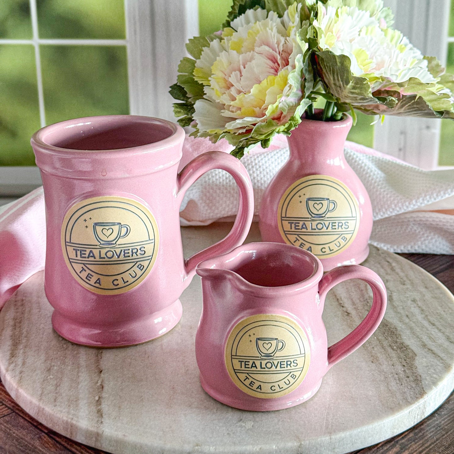 Tea Lovers Tea Club Pink Sipping Bowl