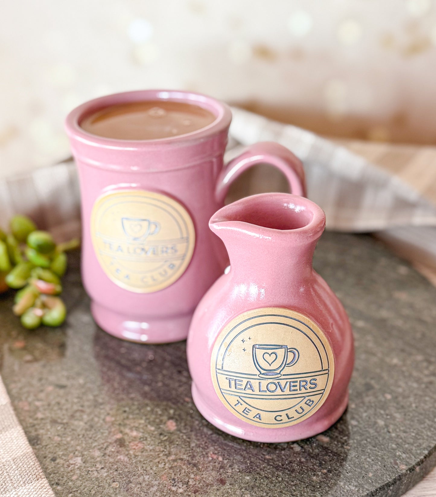 Tea lovers Tea Club Pink Creamer