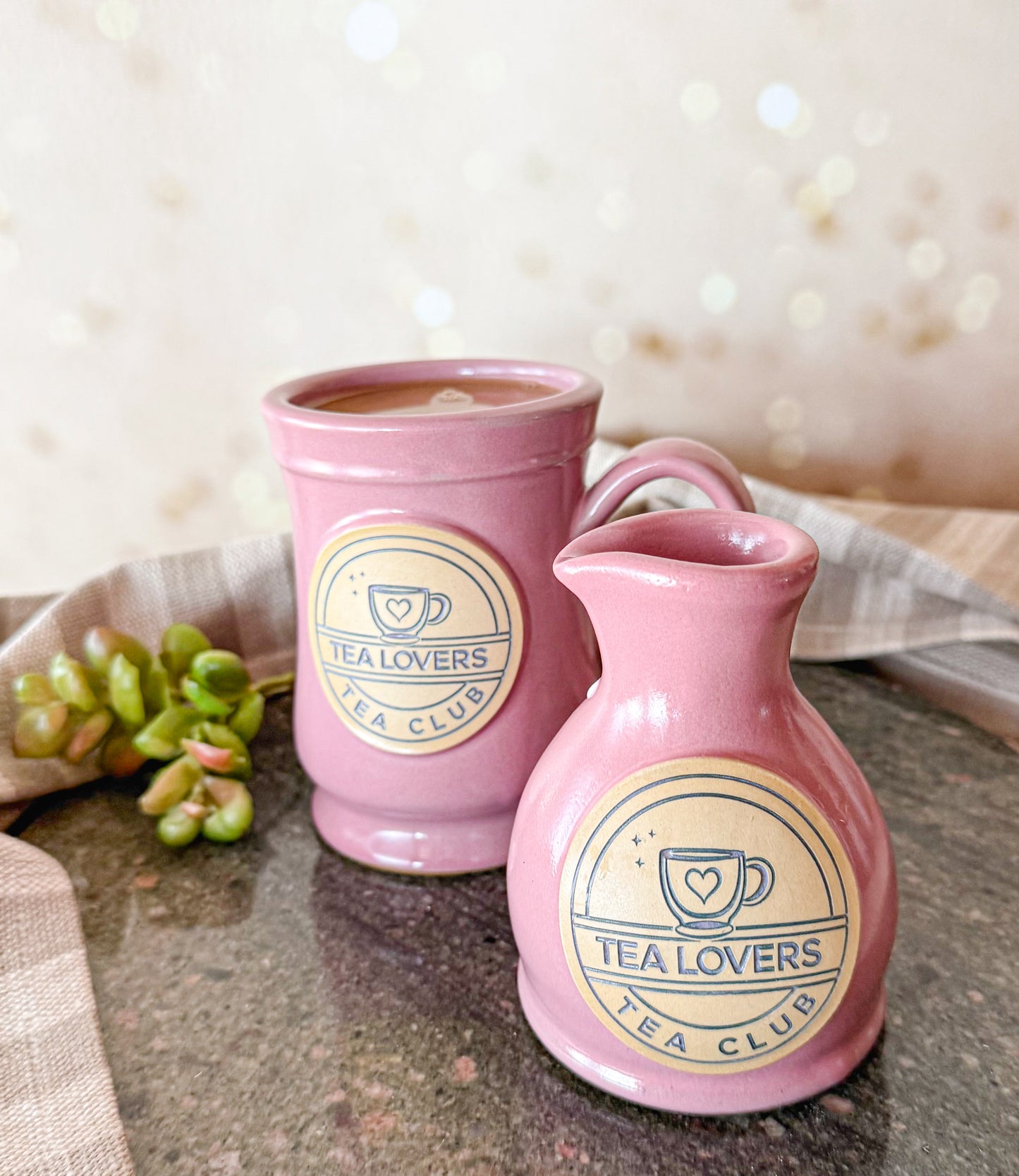 Tea lovers Tea Club Pink Creamer