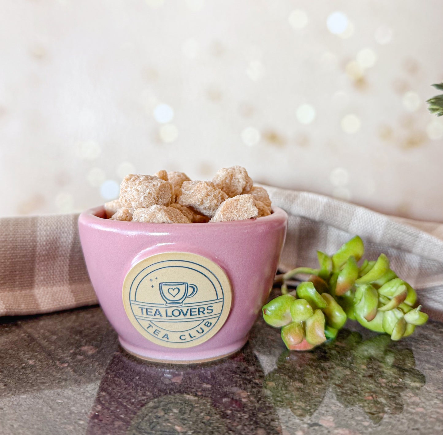 Tea Lovers Tea Club Pink Sipping Bowl