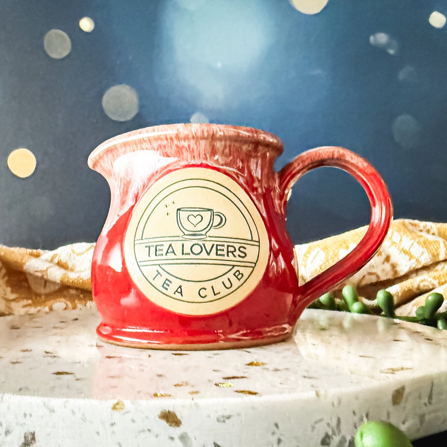 Tea Lovers Tea Club Red with Sand and White Milk Tot