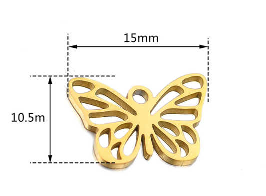 Butterfly Gold Charm