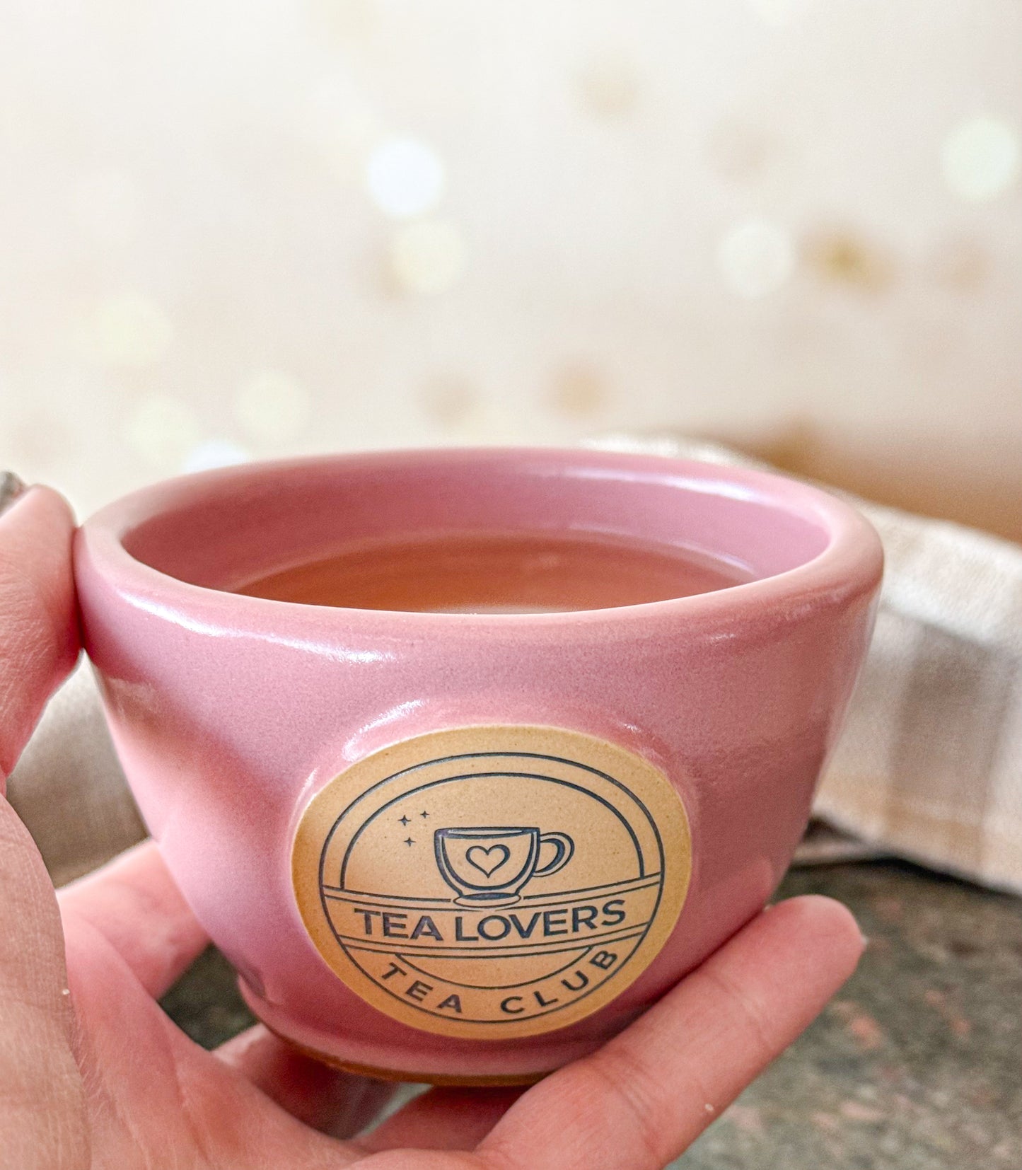 Tea Lovers Tea Club Pink Sipping Bowl