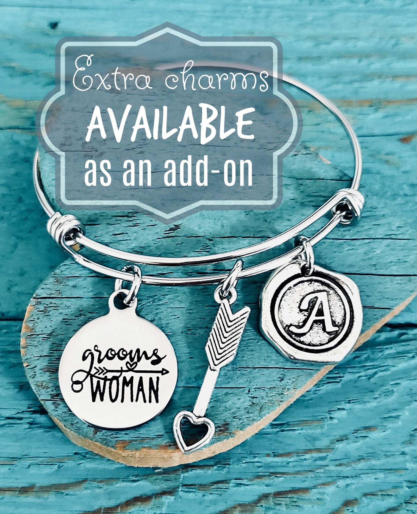 Grooms woman, Groomswoman Thank you, Will You Be My Grooms woman, Bridesmaid, Alternative Wedding, Gift for, Silver Bracelet, Charm Bracelet